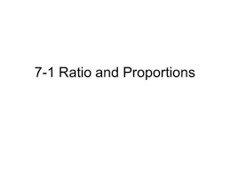 Geometry 7 1 Ratio And Proportion Ppt Video Online Download