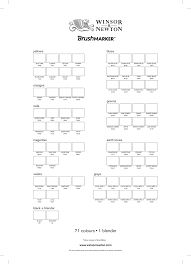 Brush Marker Colour Chart Best Picture Of Chart Anyimage Org