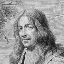 A garland of flowers surrounding a cartouche with a bust of Christ by Jan  Philips van Thielen