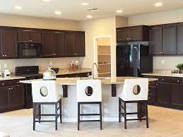 50 Gorgeous Kitchen Designs With Islands Dark Brown Kitchen Cabinets Kitchen Cabinets On A Budget Brown Cabinets