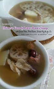 Chinese Yam Lotus Roots Soup Yams Food Soup