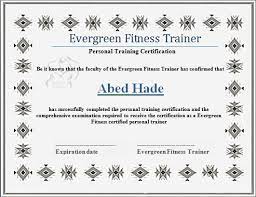 15 Fitness Certificate Formats Free Printable Word Pdf Training Certificate Certificate Format Certificate Templates