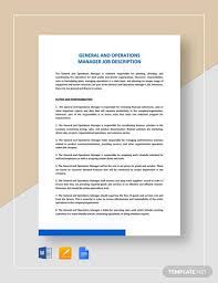 Director of operations responsibilities include: Free 9 Sample Operations Manager Job Descriptions In Pdf