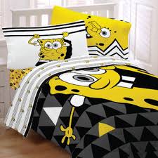 This set includes a comforter and two shams (the twin size includes one sham) and you have your choice of seven neutral colors such as pewter gray. Nickelodeon Spongebob Squarepants Bedding Set Try Angle Comforter And Sheet Set
