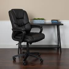 Shop for tall office chairs at best buy. Flash Furniture Flash Fundamentals Big Tall 400 Lb Rated Black Leathersoft Swivel Office Chair With Padded Arms Bifma Certified Walmart Com Walmart Com
