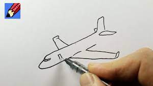 How To Draw A Plane Real Easy