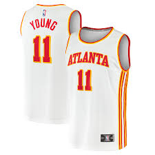 Shop trae young jerseys & atlanta hawks apparel by size. Men S Fanatics Branded Trae Young White Atlanta Hawks 2020 21 Fast Break Player Jersey Association Edition
