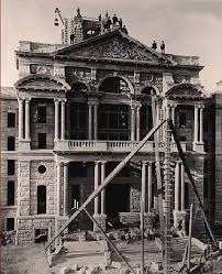 Tarrant County Courthouse Still Under Construction In Ft Worth Tx Old Fort Dallas Fort Worth Fort Worth Texas