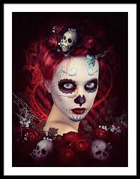 Calavera Framed Art Prints for Sale
