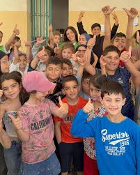 Cairo Buzz | Razane Jammal, star of the upcoming film Assad, touched hearts  during a heartfelt visit to a school sheltering displaced families and... |  Instagram