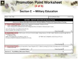 Promotion point worksheet united states army reserve. Process Semi Centralized Promotions Ppt Download