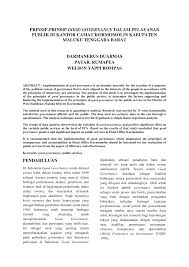 Reformasi dan standar (good governance) 1.3. Https Ejournal Unsrat Ac Id Index Php Jap Article Download 11741 11334