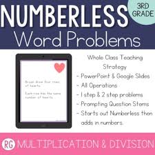 If there are 4 classroom sections of third grade with 19 students in each class, how many third grade students are there in total? Multiplication Division Word Problem Strategy Numberless 3rd Grade Digital