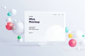 Download Imac With Spheres Free Mockup Dealjumbo Com Discounted Design Bundles With Extended License Imac Mockup Free Free Mockup Iphone Mockup