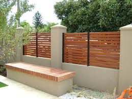 Brick Wood Fence Idea Brick Fence Modern Fence Fence Design