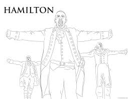 Thomas jefferson $2 bill coloring sheet. Alexander Hamilton Coloring Pages Printable Sheets Hamilton Book Download 2021 A 3426 Coloring4free Coloring4free Com