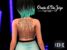 Veja ideias de tatuagem de são jorge femininas e se inspire para fazer uma tattoo que vai trazer proteção, luz e força para a sua vida! Second Life Marketplace Maitreya Tattoo Oracao Sao Jorge