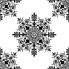 Victorian design vector swirls pattern elegant floral background victorian frame victorian pattern vintage border ornate border. Victorian Tile Ornament Design Black On White Digital Art By Tom Hill