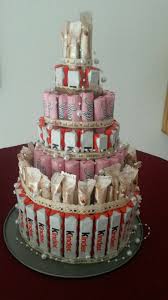 Sussigkeitentorte Fur Candybar Kinderriegel Amicelli Yogurette 3 Kinder Riegel Kuchen Ideen Yogurette Torte Basteln