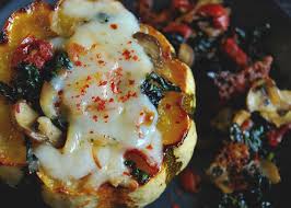roasted & stuffed winter squash the