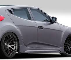 Duraflex 12 14 Hyundai Veloster Turbo Gt Racing Side Splitters Kit Hyundai Veloster Veloster Turbo Mini Van