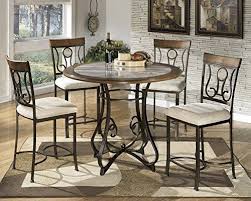 Gtu Furniture 5pc Hops Metal Round Marble Table Chairs Dining Room Kitchen Set Counter Height Find Out More About The Great Product Pub Table Sets Dining Room Sets Round Dining Table