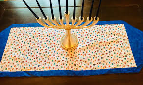 Table Runner Reversible Jewish Holidays Shabbat Table Runners Holiday Tables Holiday