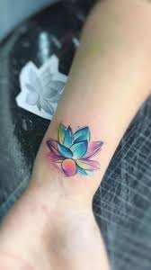 Learn All About Lotus Flower Tattoo Colour From This Politician Lotus Flower Tattoo Colour In 2020 Watercolor Lotus Tattoo Succulent Tattoo Beautiful Flower Tattoos