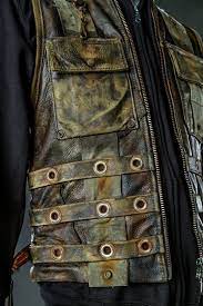 Image Of Camo Mangler Vest Leather Vest Badass Jacket