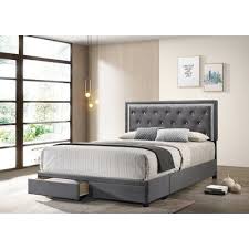It's built low to the ground and deeply cushioned on the front and sides. Red Barrel Studio Butera Upholstered Storage Low Profile Platform Bed Quality Furniture Furniture Upholstered Storage