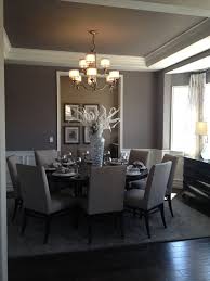 Black And Gray Dining Room Ideas Gray Dining Room Round Table Home Pinterest Elegant Dining Room Round Dining Room Dining Room Table Centerpieces