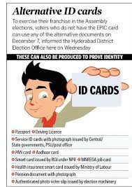 Hi Hyderabad On Twitter: "No Epic Voter Id Card... No Worry, You Can Cast  Your Vote By Showing Any Of These Alternative Id Cards.  #Telanganaelections2018 Https://T.co/Xjwre1Sfs0" / Twitter