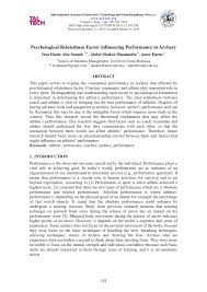 Bagi yang mahu menghantar anak anak ke sekolah berasrama penuh atau mrsm selepas upsr, boleh jadikan ranking ini sebagai panduan untuk memilih sekolah. Pdf Psychological Relatedness Factor Influencing Performance In Archery