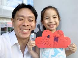 She is quite an artist ❤️ ] She can draw and as they say “Practice makes  Perfect” and daddy is improving (a little) 😬 Well, guess which drawing Ella  drew and