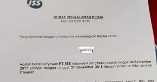 The 24+ little known truths on cara melamar di iss? Contoh Paklaring Pt Iss Indonesia Surat Pengalaman Kerjanya Begini Agustus 2021