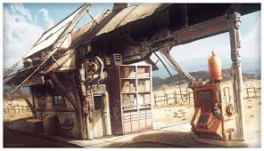 Gas Station Fun Seneca Menard Sci Fi Environment Gas Station Post Apocalyptic Art