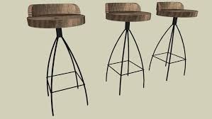 Wood and metal bar stools. Wood And Metal Bar Stools 3d Warehouse