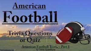 Only true fans will be able to answer all 50 halloween trivia questions correctly. Nfl American Football Trivia Quiz 1 Youtube