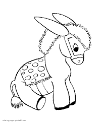 Colouring pages on specific themes. Animal Coloring Pages For Kids Donkey Coloring Pages Printable Com