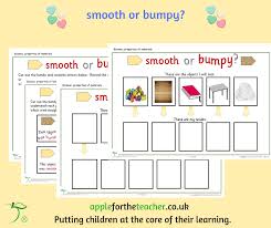 Materials Recording Sheet Smooth Or Bumpy Apple For The