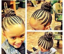 Cute Cornrows And Bun Hair Styles Little Girl Braids Lil Girl Hairstyles