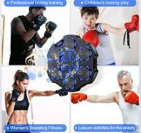 Amazon.com : 2025 Latest Music Boxing Machine with 4 Gloves, Large Size  Wall Mounted Electronic Boxing Target for Adults＆Kids, Smart Bluetooth ...