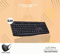 Macmiil Online Market - HP K200 WIRED USB KEYBOARD | Facebook