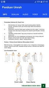 Orang yang mengerjakan umrah akan berniat ihram umrah dari miqat, mengerjakan tawaf qudum, bersaie dan lelaki harus terdiri daripada 2 lembar kain yang tidak berjahit manakala pakaian ihram wanita lebih bebas tahallul bagi wanita atau perempuan yang berambut panjang boleh memotong. Panduan Umrah Ringkas Fur Android Apk Herunterladen