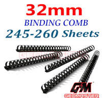 MYFULLY 100 Pack 21 Ring Plastic Comb Binding Spines | 1/4 Inch Diameter,  20 Sheet
