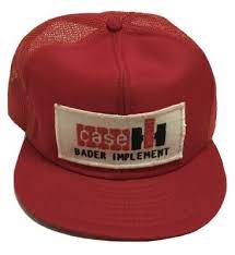 Vtg Case Ih Bader Implement Patch Trucker Hat Louisville Mfg Made In The Usa Cap Ebay Usa Cap Hats Trucker Hat
