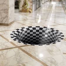 Checkered Hole In The Ground Floor Graphic Custom Printed Floor Graphics By Ct Sign Design Floor Graphics Graphic Design Studios Creative Graphic Design