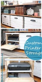Custom Printer Cabinet Crate Printer Storage Home Office Storage Printer Cabinet