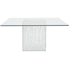 The soho dining table is a stunning extending dining table that would fit into any kitchen or dining area. Bernhardt Arctic Contemporary Square Glass Dining Table Wayside Furniture Dining Tables