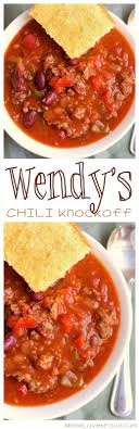 Chili Wendy S Style Wendys Chili Recipe Restaurant Recipes Soup Recipes